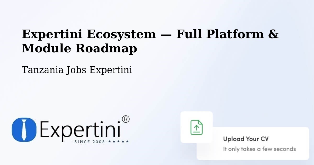 Expertini Ecosystem — Full Platform & Module Roadmap – Same